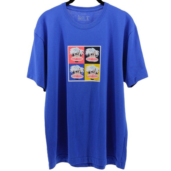 Paul Frank Bright Blue Artsy Basic Tee Comfort Relaxation Weekend Men’s Size L - Picture 2 of 8